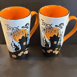 Trick or Treat Mugs, Set of Two, NWT